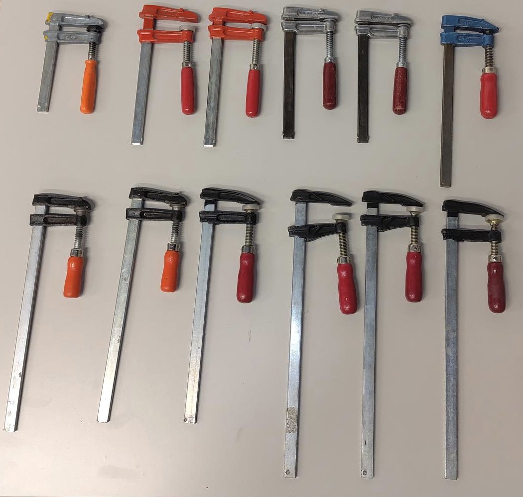 Lot de 12 serre-joints